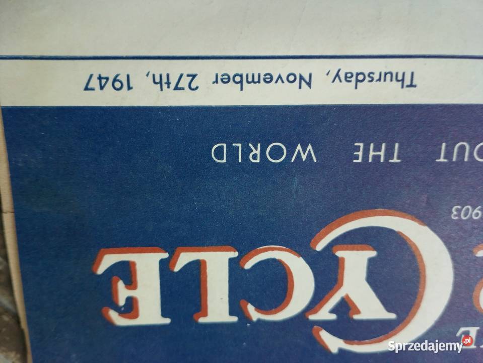 Moto cycles angielską gazet motorowa z 1947 Jarosław