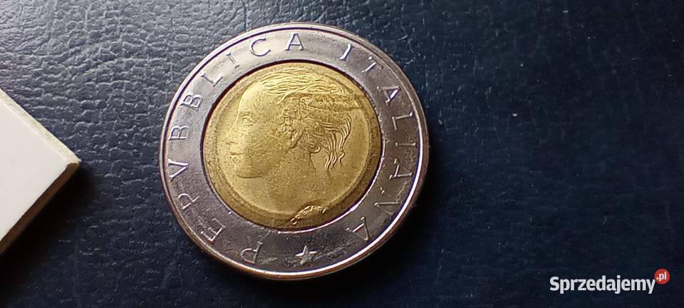 Stare monety 500 lir 1994 Włochy Lesko