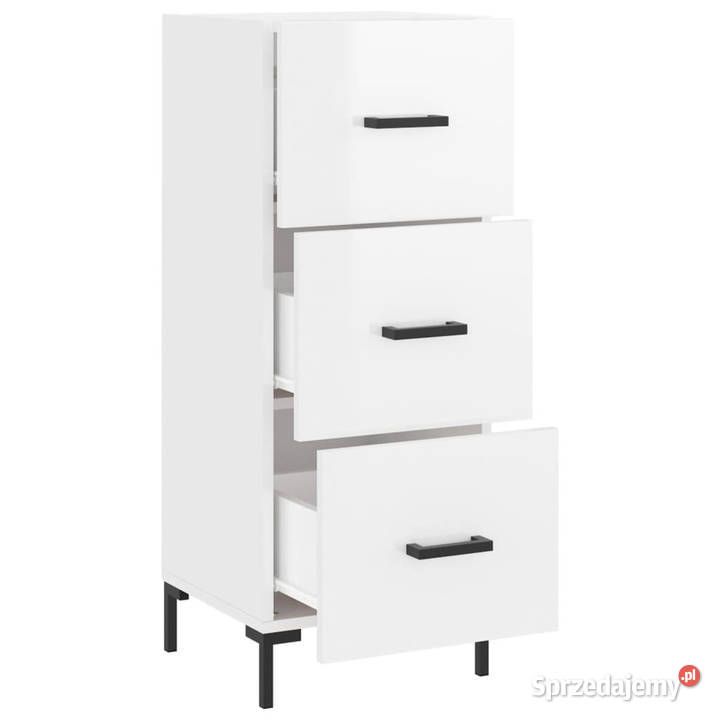 Szafka biała połysk 345x34x90 materiał