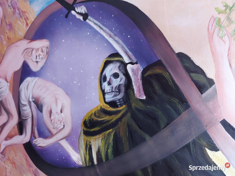 REINKARNACJA obraz olejny duży Katowice sprzedam