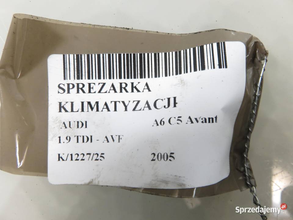 KOMPRESOR KLIMATYZACJI AUDI A6 C5 19 TDI AVF osobowe małopolskie sprzedam