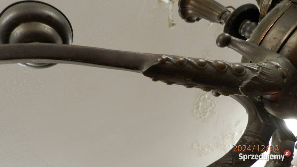 LAMPA dużą mosiądz ANTYK LATA 20 te XX w sprzedam