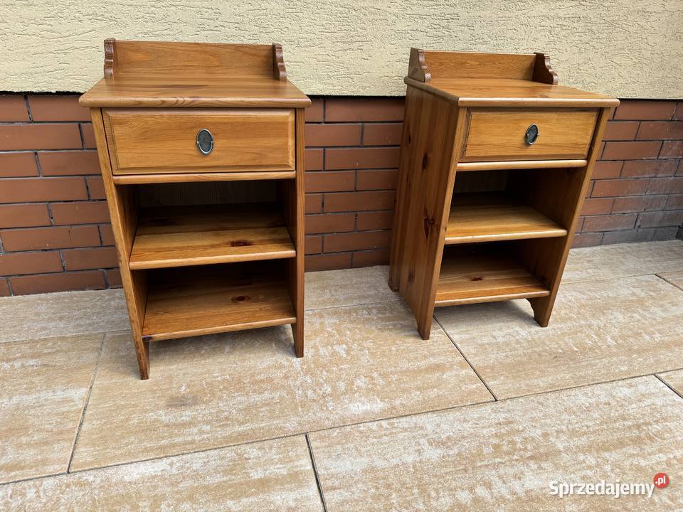 Szafka nocna Leksvik drewniana Ikea stolik do Warszawa sprzedam