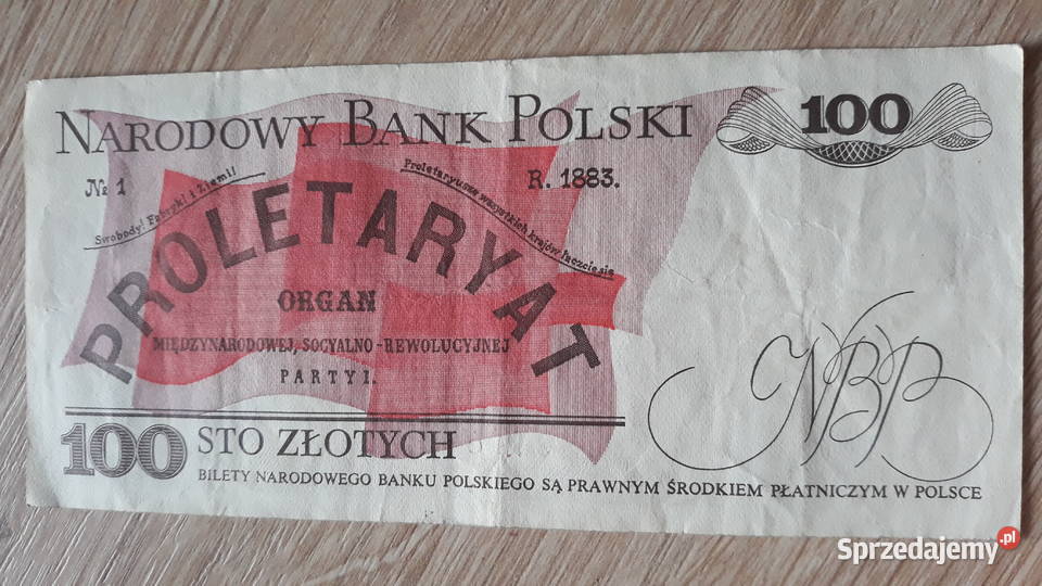 100 złotych 1VI1986 seria SR 2 Numizmatyka wielkopolskie