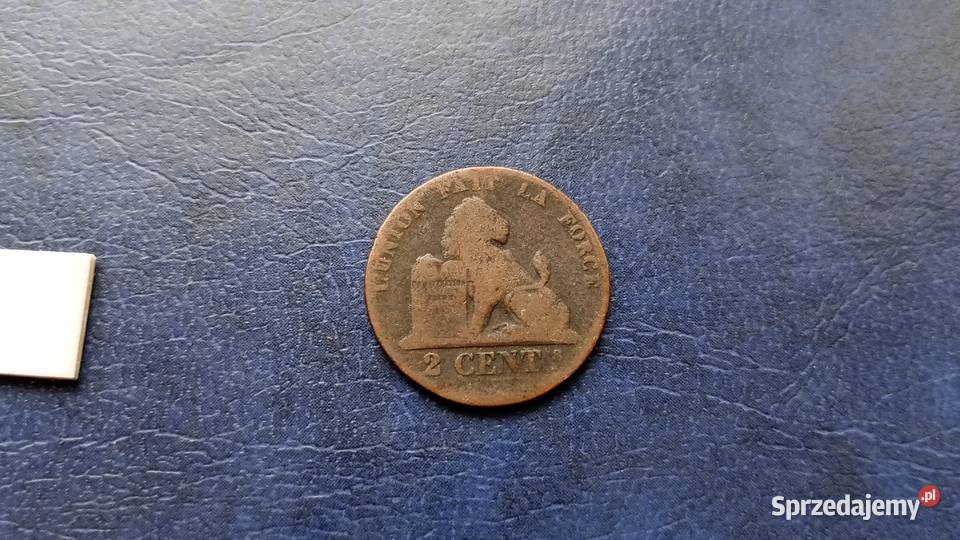 Stare monety 2 cent 1863 Belgia