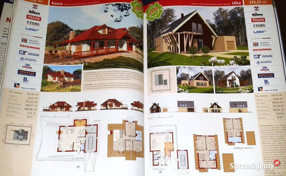Domy rodzinne 300 projektów domów płyta CD 02 lubelskie Chełm