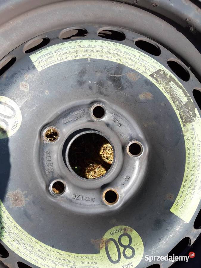 Koło zapasowe zapas Audi A4 5x112 15 mazowieckie