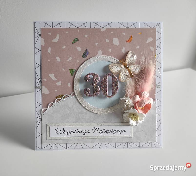 Kartka urodzinowa ręcznie robiona na urodziny Łódź