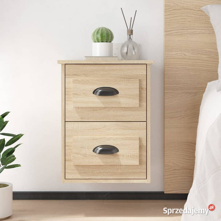 Wiszące szafki nocne 2 dąb sonoma 415x36x53 Warszawa sprzedam