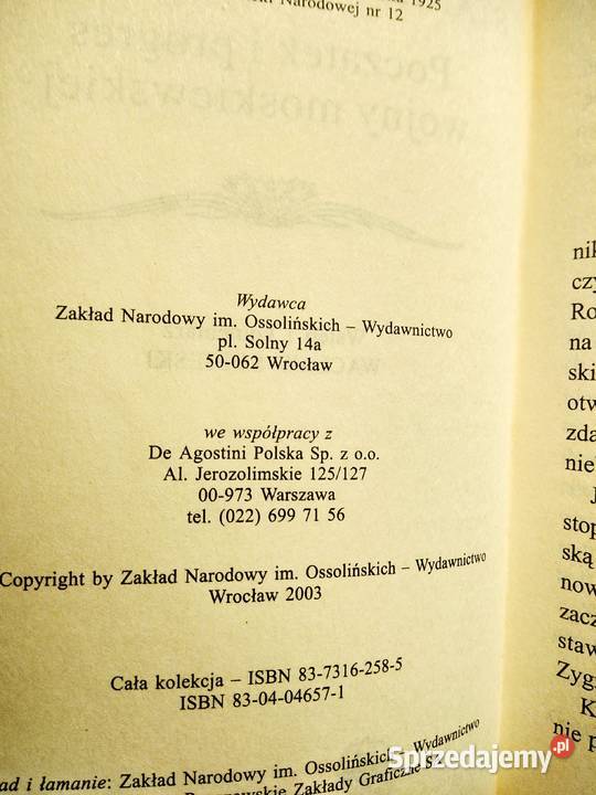 Bródno książ Żókiewski Początek i progres wojny Warszawa