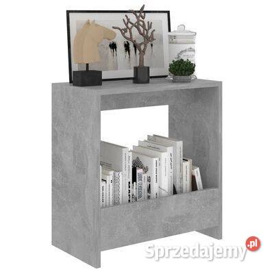 vidaXL Stolik boczny szarość betonu 50x26x50 Tace i stoliki Warszawa sprzedam
