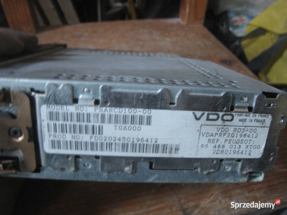Radio oryginalne Citroen Peugeot VDO 206 307 407 sprzedam