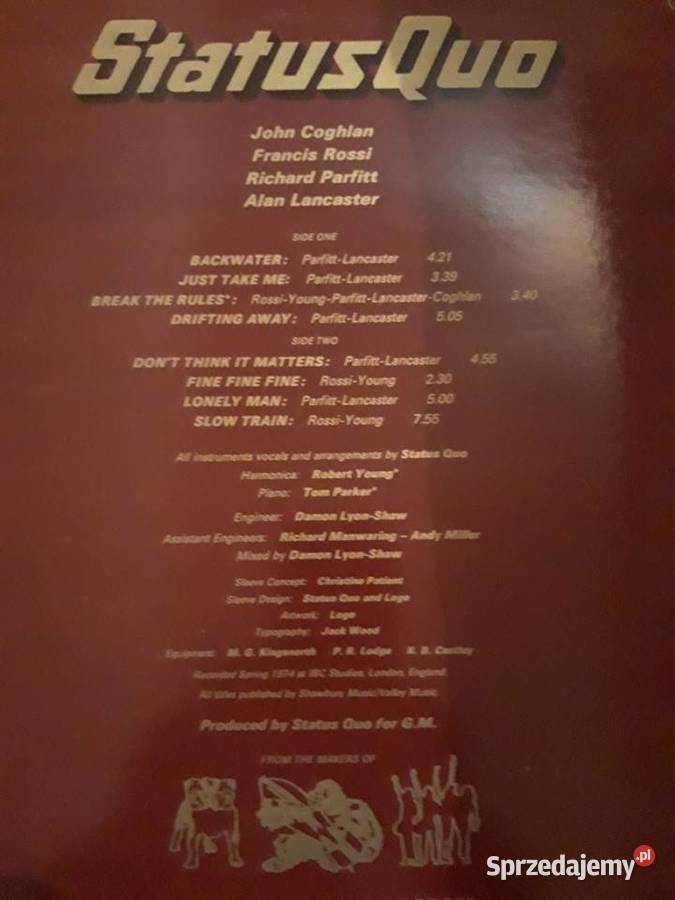 STATUS QUO QUO album 1974 podkarpackie Rzeszów