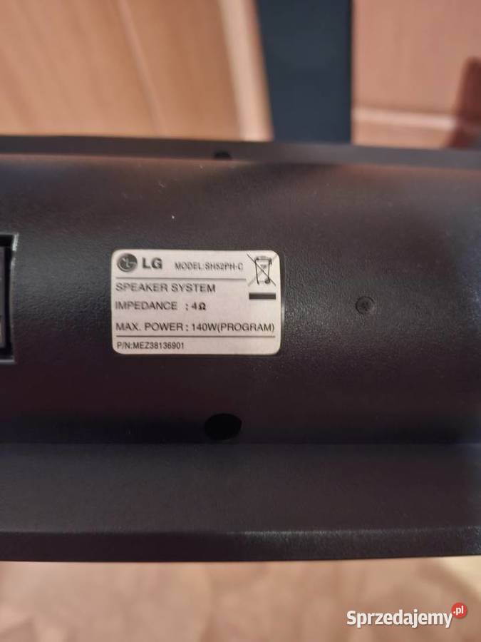 Głośniki LG SH52PH 2x Kolumny Subwoofer Sochaczew