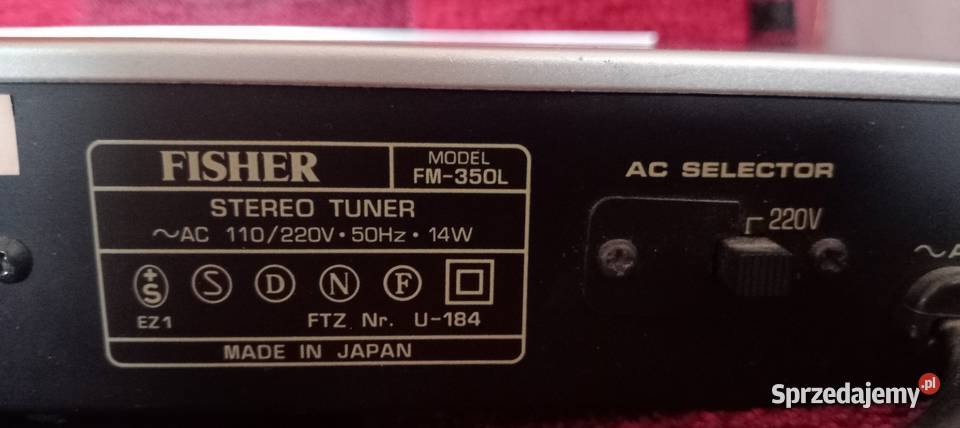 Fisher Stereo Tuner FM Nowy Sącz