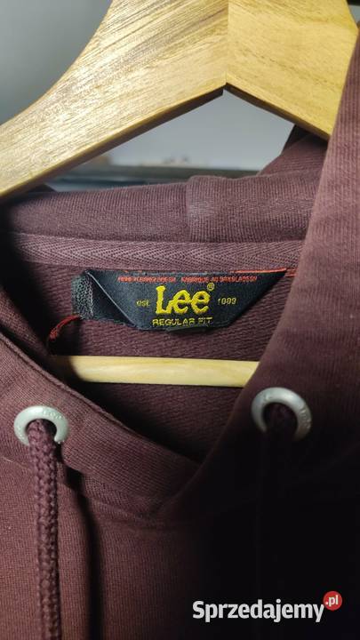 Bluza LEE plain hoodie deep wine Podkałek