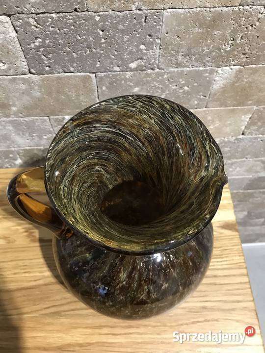 MURANO Ercole Braovier brązowy wazon Krzyszkowice