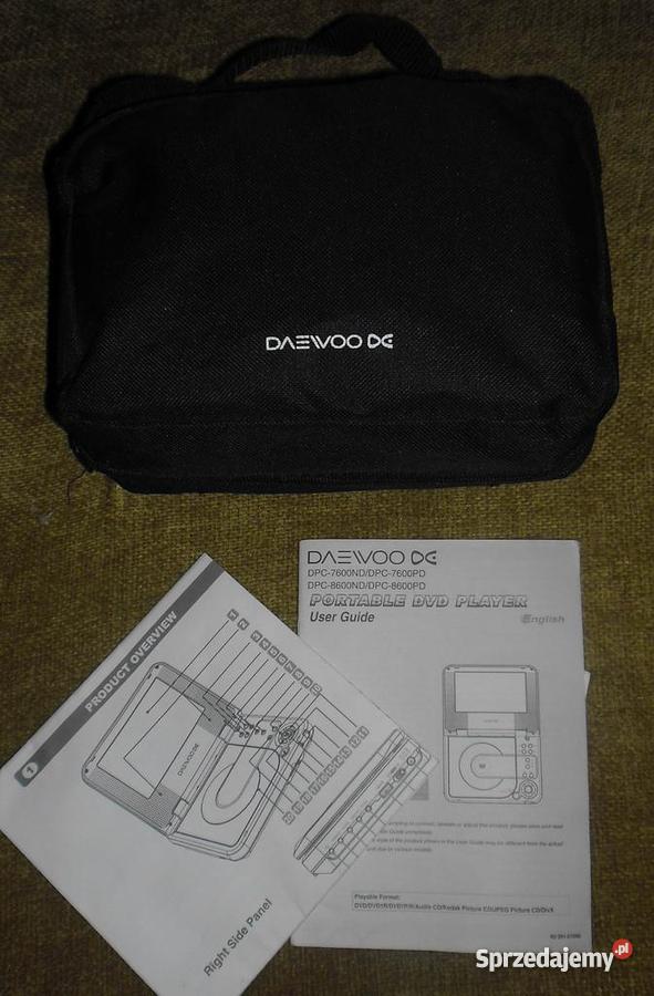PRZENOŚNY ODTWARZACZ DVD Samochodowy DAEWOO DPC7 USB