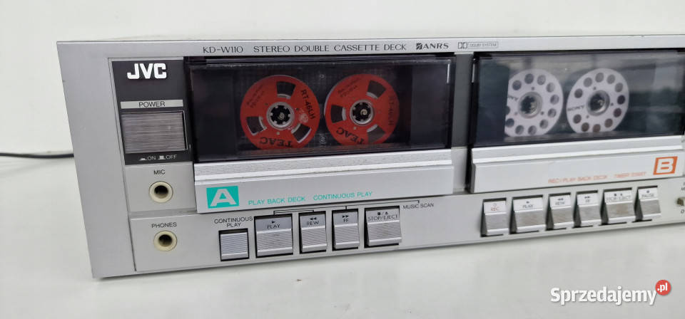Magnetofon JVC KDW110 casette deck Międzychód