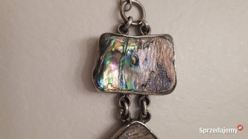 Bransoleta srebrna z muszlą Abalone Bransoletki Radom