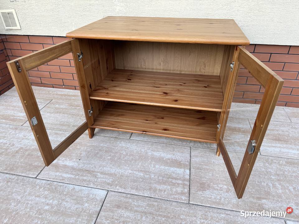 Szafka drewniana Leksvik komoda rtv Ikea Sulbiny