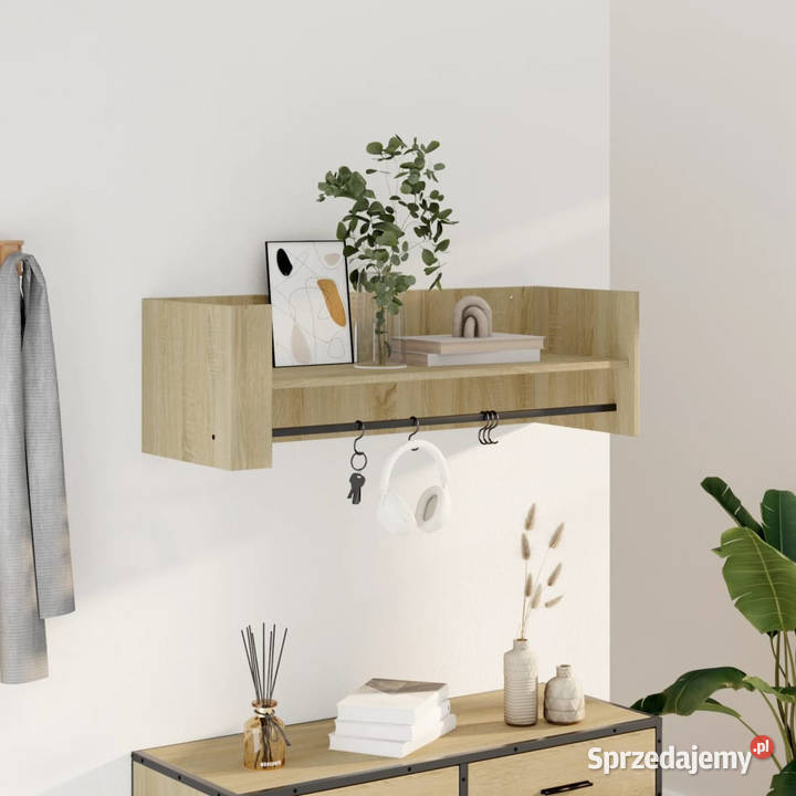 Półka ścienna dąb sonoma 100x35x305 WM848460 Warszawa