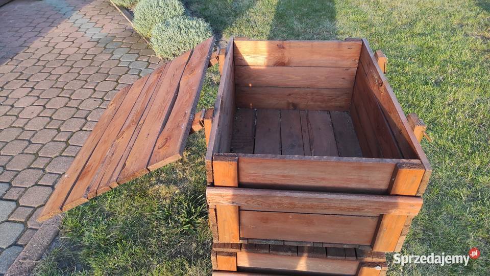 Solidne drewniane skrzynie z okuciami z lubelskie Biała Podlaska