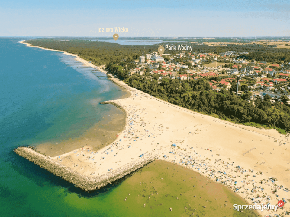 Działka morzem w Jarosławcu piaszczystej plaży