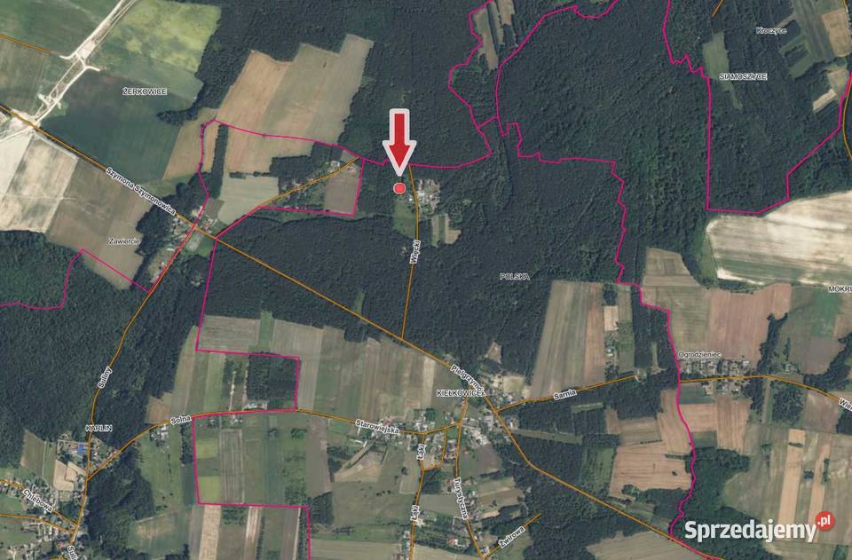 Działka budowlana 1369m2 zabudowana pod lasem 1369m2 Kiełkowice