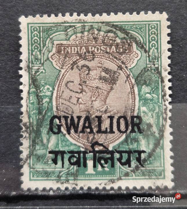 Indie GWALIOR 1948znaczek pocztowy Wałbrzych sprzedam