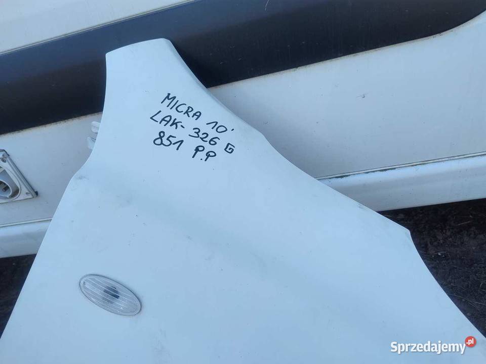 BŁOTNIK PRAWY PRZÓD 326G NISSAN MICRA K12 Błotniki