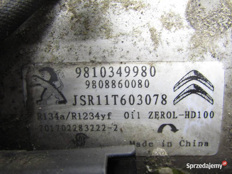 SPRĘŻARKA KOMPRESOR KLIMATYZACJI 12 VTI CITROEN sprzedam