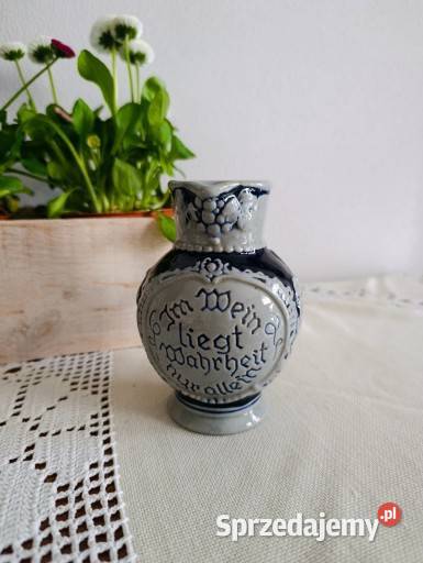 Wyjątkowy Dzbanek Vintage Klasyka Niemieckiej Porcelana i szkło
