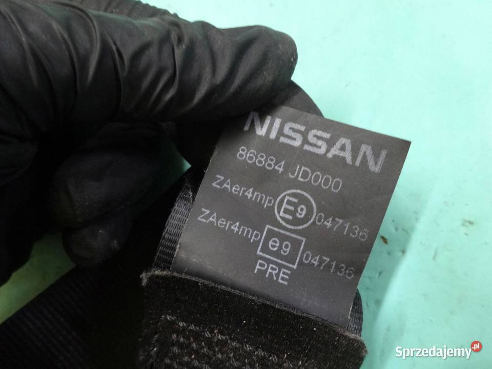QASHQAI I J10 LIFT 10r pas bezpieczeństwa prawy Pasy bezpieczeństwa