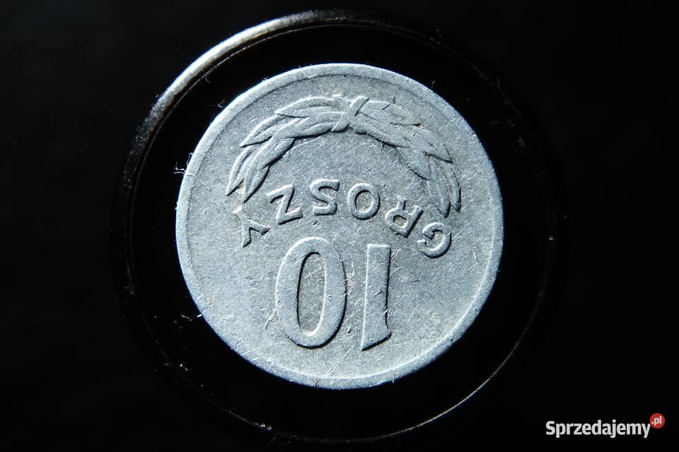 Moneta obiegowa 10 groszy z 1966 r dolnośląskie Lubin