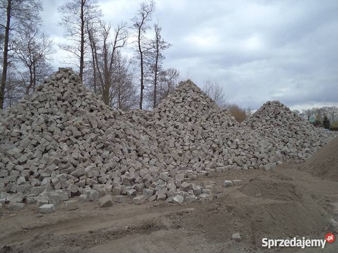 Kostka granitowa szara 1720 Używana Najtaniej Żary