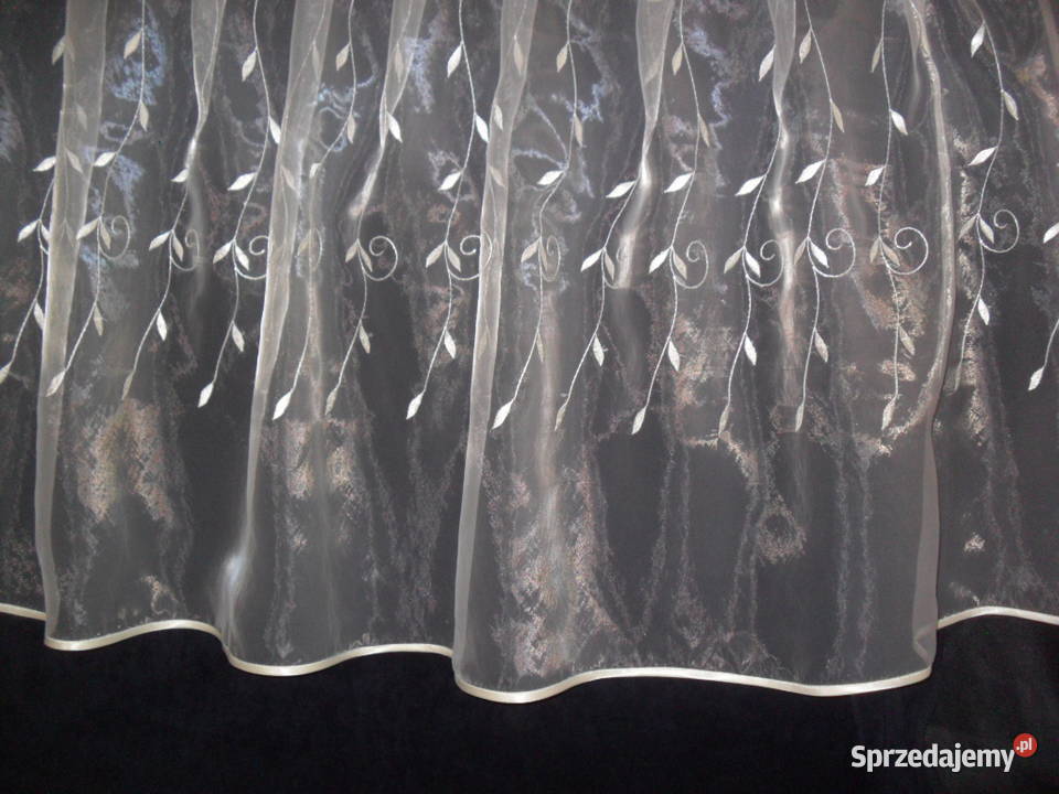 firanka krótkagotowa organtyna haft szampan inny kolor Wrocław