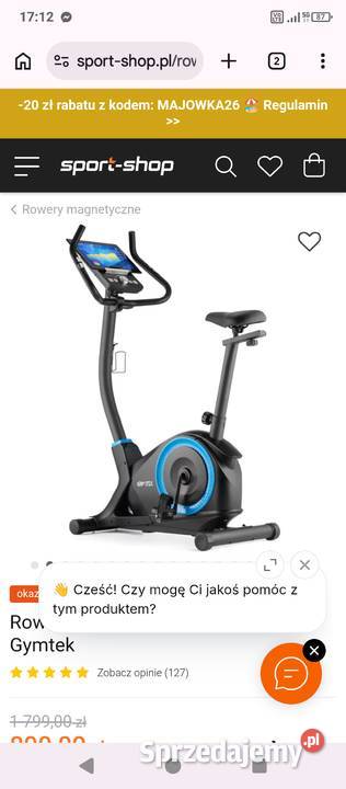 Rower elektromagnetyczny XB3000 Gymtek Nowy Sącz