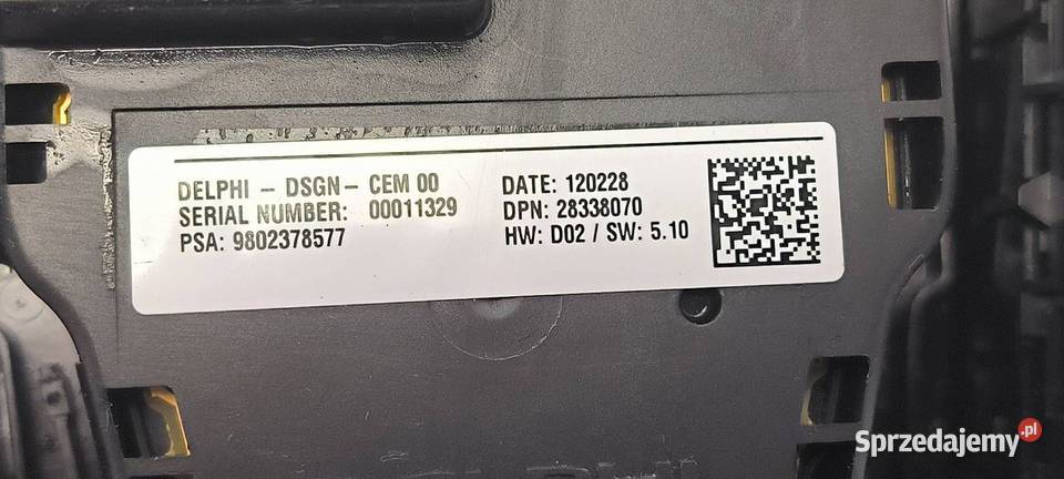 PANEL PEUGEOT 508 RXH 9686453077 Lipno
