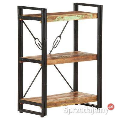 Regał 3poziomowy 60x30x80 lite drewno z