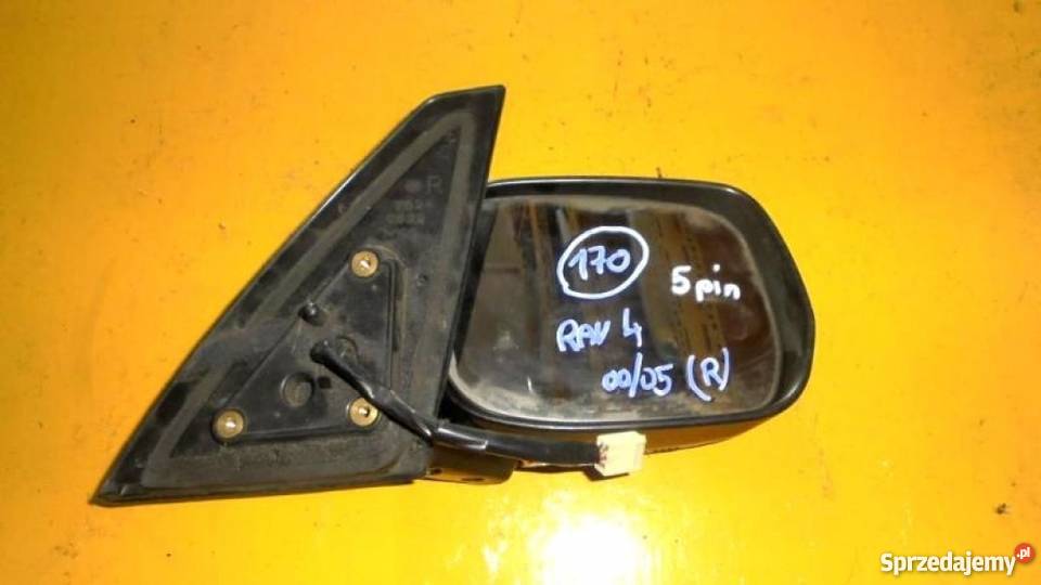 Toyota rav4 2000 2001 2005 lusterko prawe 5 pin dolnośląskie Wrocław