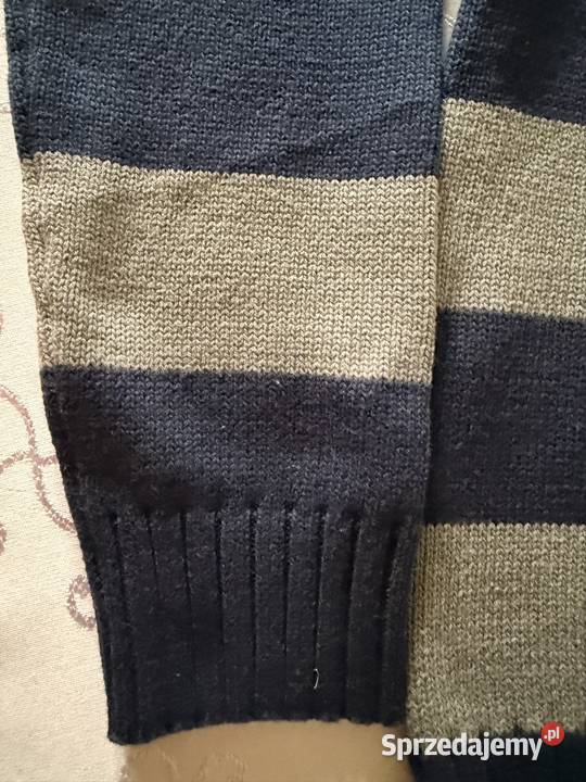 Sweter męski Million X M 164 szary granat paski Czerwionka-Leszczyny