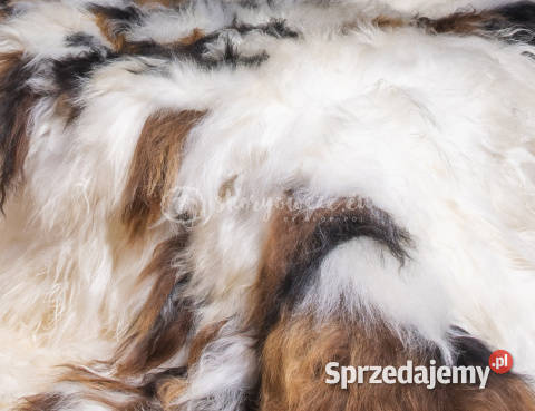 Narzuta ze skóry owczej islandzkiej kostka brąz Rozmiar 180x200 Szaflary