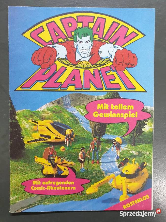 Captain Planet kimiks w języku niemieckim 1992 dla dzieci Gdynia
