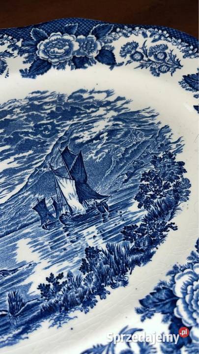 Patera owalna Półmisek Loch of Scotland England Gdańsk