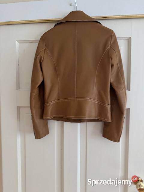 Massimo Dutti kurtka skórzana damskXS camel brąz Częstochowa sprzedam
