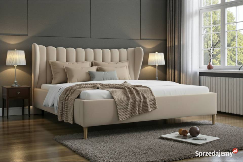 Jasmine Łóżko tapicerowane podwójne 140x200