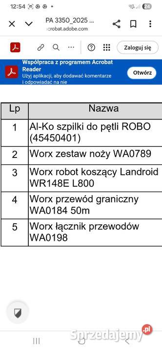 Kosiarka do trawy robot nowy Częstochowa sprzedam