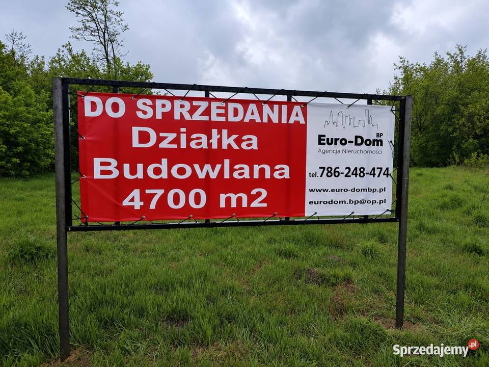 Działka budowlana 4700m2 w Błoniu
