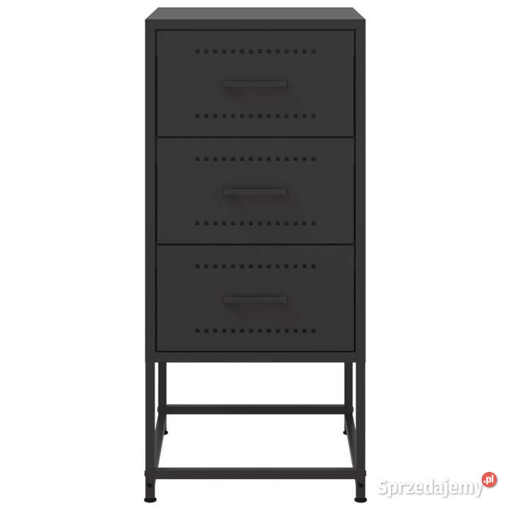Szafka nocna czarna 36x39x78 stal WM846578 Warszawa sprzedam